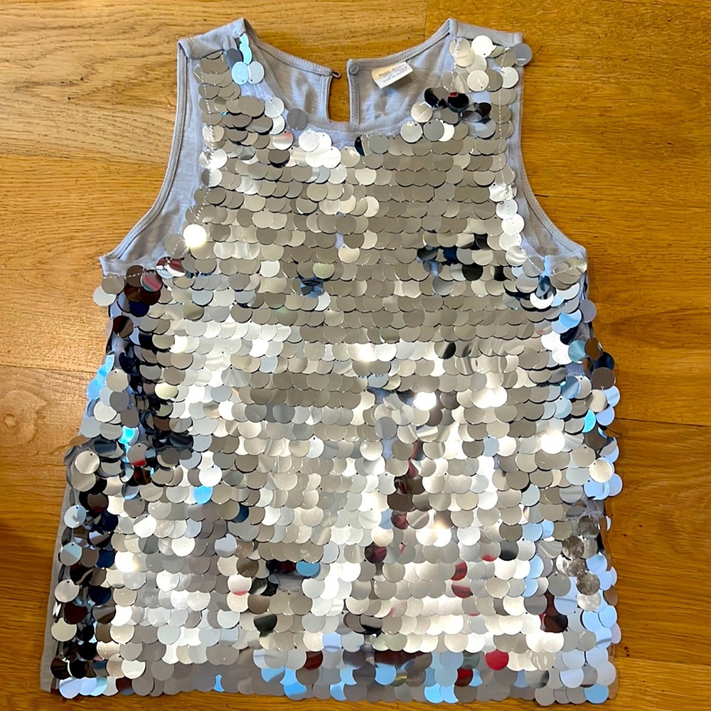 Large sequin top